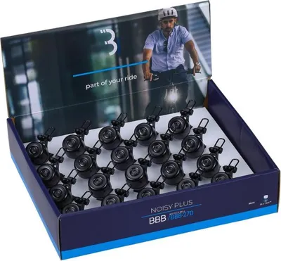 Produktbild von BBB Cycling Klingel Noisy Plus 25 Schwarz - laute Fahrradklingel mit fester H...