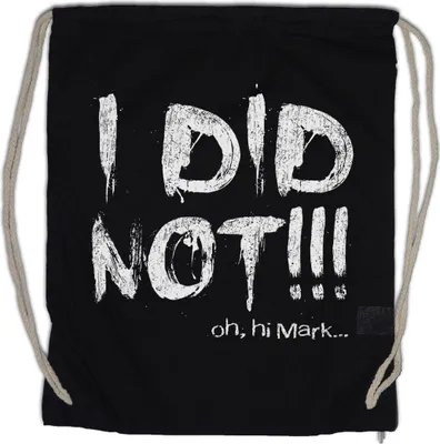Produktbild von Urban Backwoods I Did Not, Turnbeutel, Farbe: Schwarz