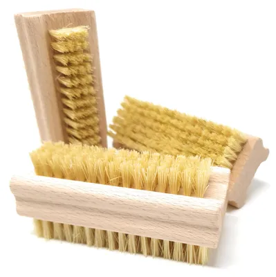 Image de Brosse à ongles à poils naturels, dure, vegan, en fibres | Brosse à ongles en bois, dure | Brosse pour les mains, brosse pour les doigts à 3 poils | Brosse à ongles | Brosse pour se laver les mains en bois | Brosse à poils naturels | Brosse pour les doigts en bois de hêtre