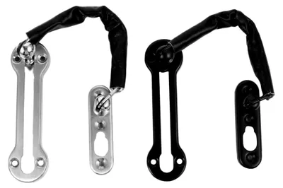 Produktbild von 2stücke Diebstahlsichere Türkette Für Zuhause Safety Türriegel Praktische Hotel-sicherheitskette Mit Belüftungsspalt Aus Langlebigen Materialien
