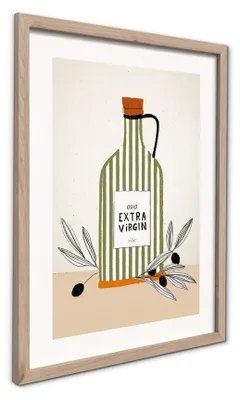 Produktbild von Leinwandbild Extra Olive 30x40 cm Canvas Wandbild Oliven Küche Food Modern Mediterran Restaurant Café Esszimmer Deko Geschenk Wandkunst Stil