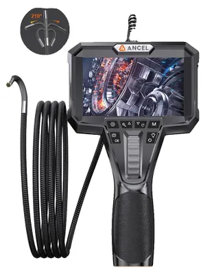 Obrázok produktu pre Endoskopická kamera, 4,3-palcový displej, rozlíšenie 2 MP HD, dĺžka kábla 1,6 m, vodotesnosť IP67, objektív s nastaviteľným uhlom 220°