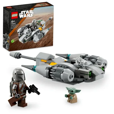 Zdjęcie produktu dla LEGO 75363 Star Wars Myśliwiec N-1 Mandalorianina w mikroskali, zestaw do budowania z pojazdem z Gwiezdnych Wojen: Księgi Boby Fetta i figurką Baby Yody, prezent dla dzieci, chłopców i dziewczynek, 6+