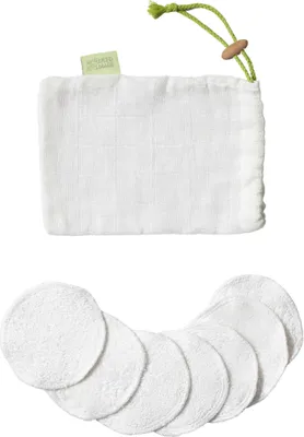 Produktbild von Reused Remade - wiederverwendbar Wattepads - 7 Stuks - Upcycle