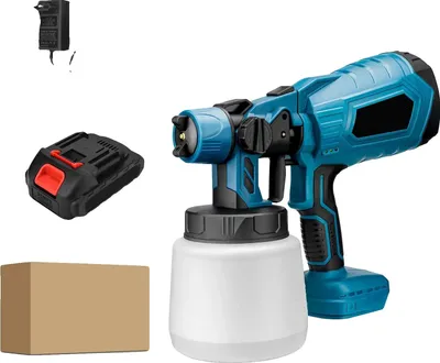 Immagine prodotto di Pistola a spruzzo elettrica, ad alta potenza, compatibile con batterie da 18 V, con 1 batteria inclusa