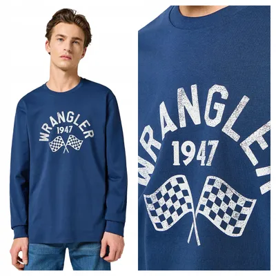 Produktbild von Wrangler | LS GRAPHIC TEE XXL Herren Langarm-T-Shirt