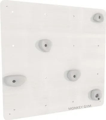 Produktbild von Quadratische Kletterwand weiß mit sicheren Griffen