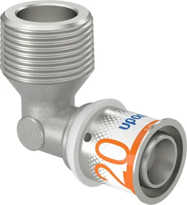 Produktbild von UPONOR S-Press PLUS, Winkelnippel, 20-R3/4"MT, 1 Stk.