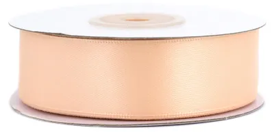 Produktbild von Doppelseitiges Satinband 25mm x 20m Rolle Apricot