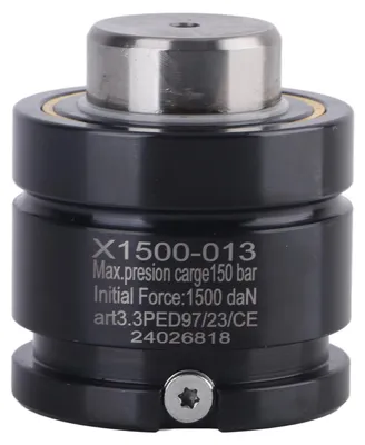 Produktbild von Stickstoffgasfeder-Formstanzteile mit Aufblasöffnung 15000 N Anfangskraft 1500 SerieYX1500-013
