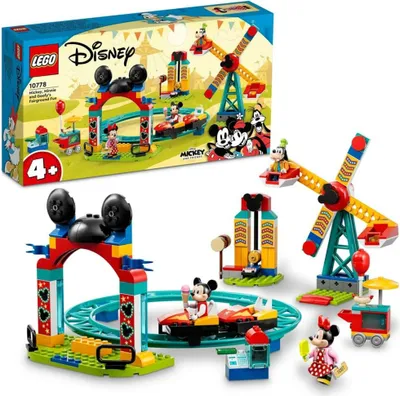 Zdjęcie produktu dla LEGO Disney Mickey and Friends ǀ – Miki, Minnie i Goofy w wesołym miasteczku, Zestaw do budowania, 4 lat(a), Plastik, 0 szt., 602 g