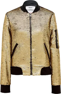 Produktbild von Bombers Original Glitter Jacke Golden XL Damen Golden XL