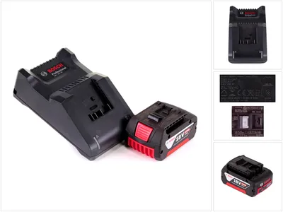 Image de Kit de démarrage 18V Bosch avec 1x batterie GBA 5,0Ah + chargeur GAL 18V-40
