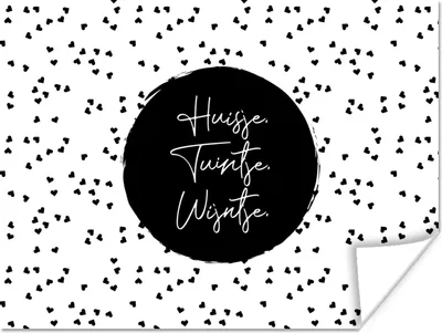 Produktbild von MuchoWow® Poster Zitate - Cottage. Garten. Wein. - Wein - Text 120x90 cm - Wandbild