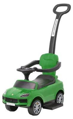 Obrázok produktu pre Detská odrážadlo s vodiacou tyčou Milly Mally Porsche Cayenne zelené