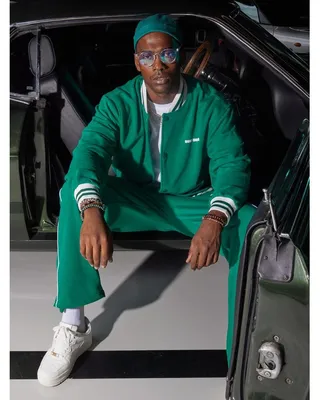 Produktbild von Set Hose Jacke Baseballkragen Anzug L Grün