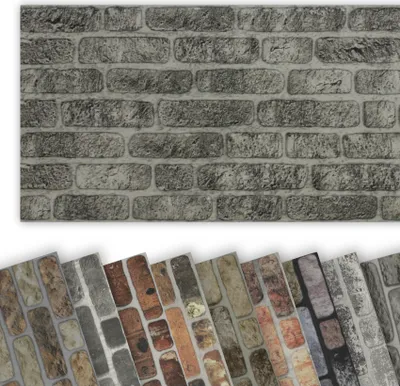 Produktbild von HEXIM Wandverkleidung in Steinoptik EPS Styropor Paneele - 1000x500 mm 3D Paneele Wärmedämmung (0,5m² WP1006) Steintapete Dekoration Betonoptik
