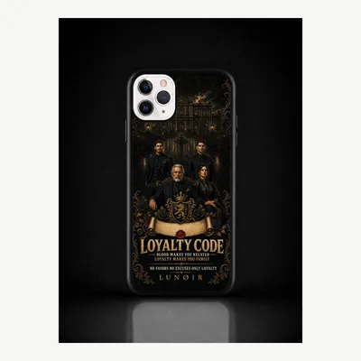Productafbeelding van iPhone 11 Pro hoesje, telefoonhoesje, beschermhoesje, case met een loyaliteitsmotief – LUNØIR ©