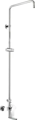 Productafbeelding van Mereo Wanddouche Dita 150mm met draaibaar handdouchehouder en douchestang voor handdouche en douchekop, zonder accessoires - CBE60101SD1