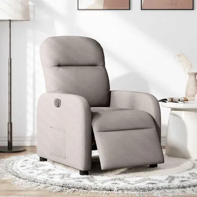 Produktbild von vidaXL Relaxsessel Elektrisch Taupe Stoff