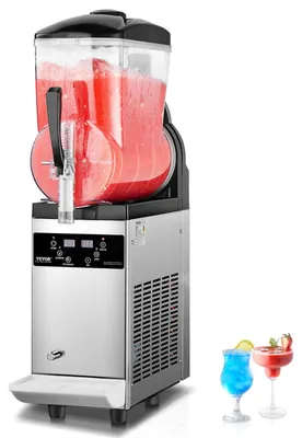 Immagine prodotto di Macchina per slush – Macchina per bevande ghiacciate – Macchina per smoothie – Macchina per cocktail – Capacità: 12 litri – Macchina per slush