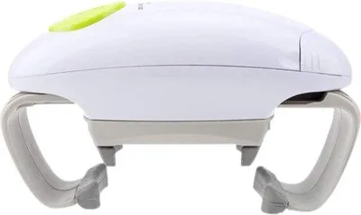 Obrázok produktu pre Elektrický otvárač konzerv – 7 x 4 cm – pre seniorov – domáce potreby – biely so zeleným