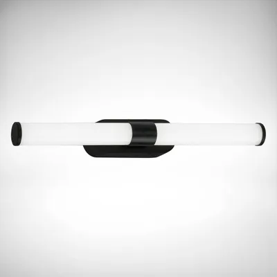 Image de B.K.Licht Applique LED salle de bain IP44 longueur 40 cm rectangulaire 7 W 690 lm 4000 K lumière neutre non dimmable noir lampe murale miroir