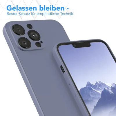 Produktbild von EAZY CASE - TPU Hülle für Apple iPhone 13 Pro Max, TPU Case stoßfeste Handyhülle, weiches Cover mit Kameraschutz, Silikonhülle in Blau