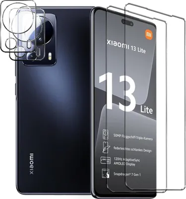 Immagine prodotto di Vetro blindato per Xiaomi 13 Lite Pellicola protettiva 2x fotocamera Pellicola protettiva in vetro 2x pellicola blindata