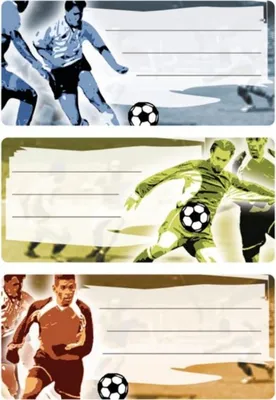 Produktbild von Buchetiketten 76x35mm Fußball VE=10x3 Blatt