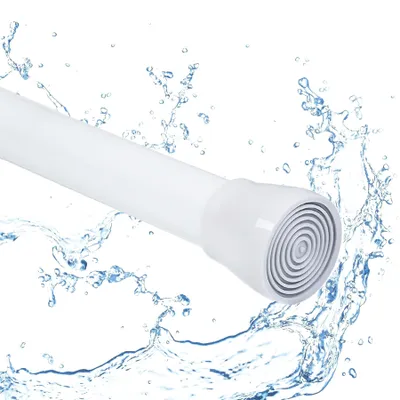 Produktbild von Solidchoice – Teleskopische Stange ohne Bohren für Badezimmer und Schränke, 135-200 cm, weiß