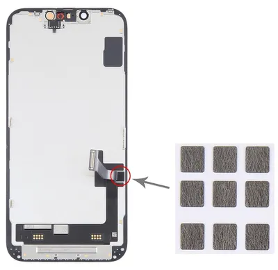 Obrázok produktu pre Samolepka na LCD displej pre iPhone 14 / 14 Plus – náhradný diel na opravu