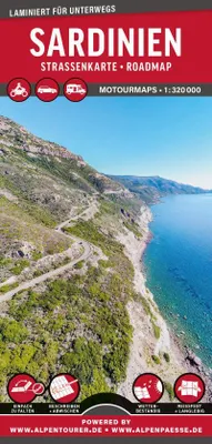 Produktbild von MoTourMaps Sardinien Auto- und Motorradkarte 1:330.000