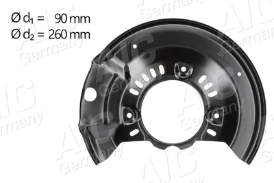 Produktbild von AIC Spritzblech Bremsscheibe für TOYOTA Yaris Schrägheck (P1) Vorne Links 58105 Ankerblech