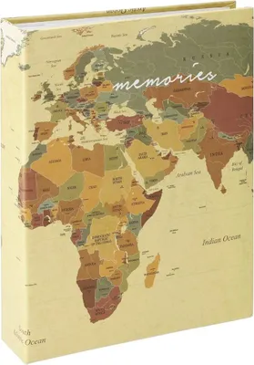 Produktbild von Hama Album memo WORLD MAP 10x15/200, beschreibende Etiketten