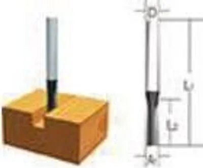 Produktbild von Makita Fräser Nut Zweischneider 8mm D-09260