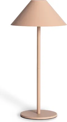 Produktbild von LED Tischlampe Tragbar für Außen Metall mit wiederaufladbarer Batterie USB Kivuli Beige