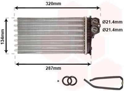 Produktbild von VAN WEZEL 09006279 Wärmetauscher Innenraumheizung Kühler für CITROËN XSARA PICASSO (N68)
