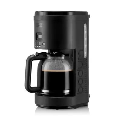Produktbild von Bodum Bistro 11754 Filterkaffeemaschine, 1,5 l FÃ1/4llmenge, Glaskanne, 12 Tassen, Zeitschaltuhr