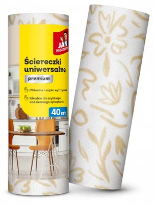 Obrázok produktu pre Prémiové univerzálne utierky v rolke Jan Niezbędny 40 ks