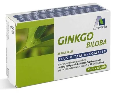 Obrázok produktu pre Ginkgo 100 mg kapsuly+B1+C+E 48 ks