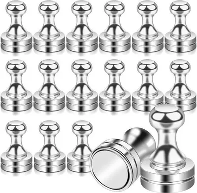 Produktbild von Starke Neodymiummagnete 12x16mm, kleine Magnete für Whiteboard, 16er Pack, Büro