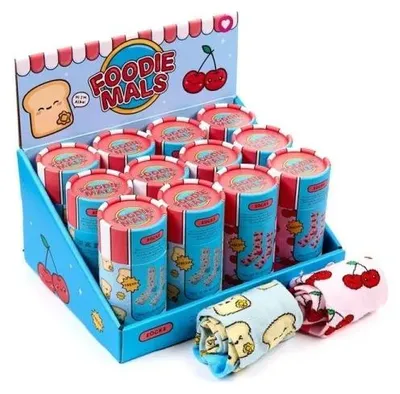 Zdjęcie produktu dla Skarpetki w tubie Foodiemals MIX - Puckator