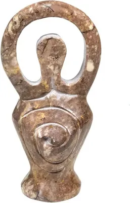 Produktbild von Göttinnen-Statuette, Speckstein, natürlich, 2 Stück, 240 g; 12 cm