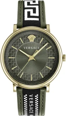 Produktbild von Versace Herren Uhr Armbanduhr V-Circle VE5A01621 Leder
