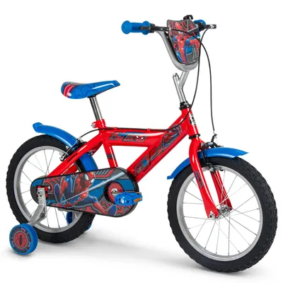Immagine prodotto di Bicicletta Disney Spiderman Huffy da 16 pollici, rosso, per bambino, rosso, taglia unica