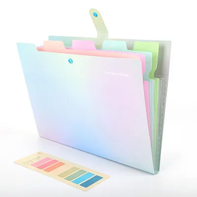 Obrázok produktu pre Rozšíriteľná priečinok na dokumenty formátu A4 s 5 priečinkami