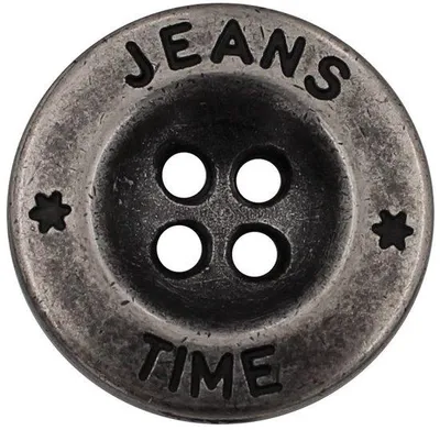 Immagine prodotto di Bottoni in metallo argentato da 18 mm, 5 pezzi