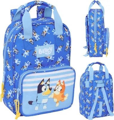 Produktbild von Schulrucksack Bluey Let's play Blau 20 x 28 x 8 cm