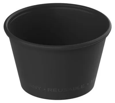 Produktbild von Mehrwegbecher Schwarz, schadstofffrei, spülmaschinenfest & 100% recycelbar